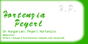 hortenzia peyerl business card